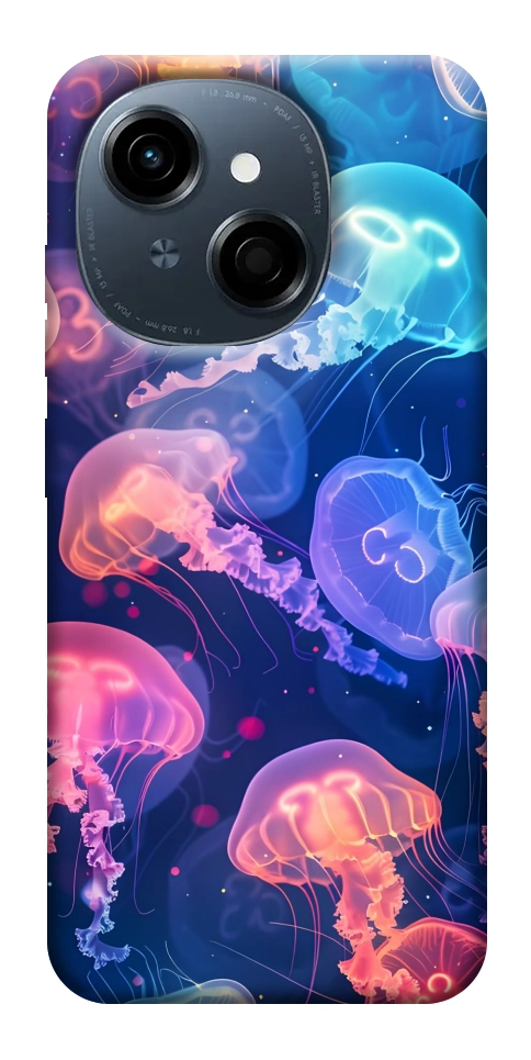 Чохол Neon jellyfishes для TECNO Spark Go 1 (KL4)