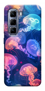 Чехол Neon jellyfishes для Infinix Hot 50 Pro