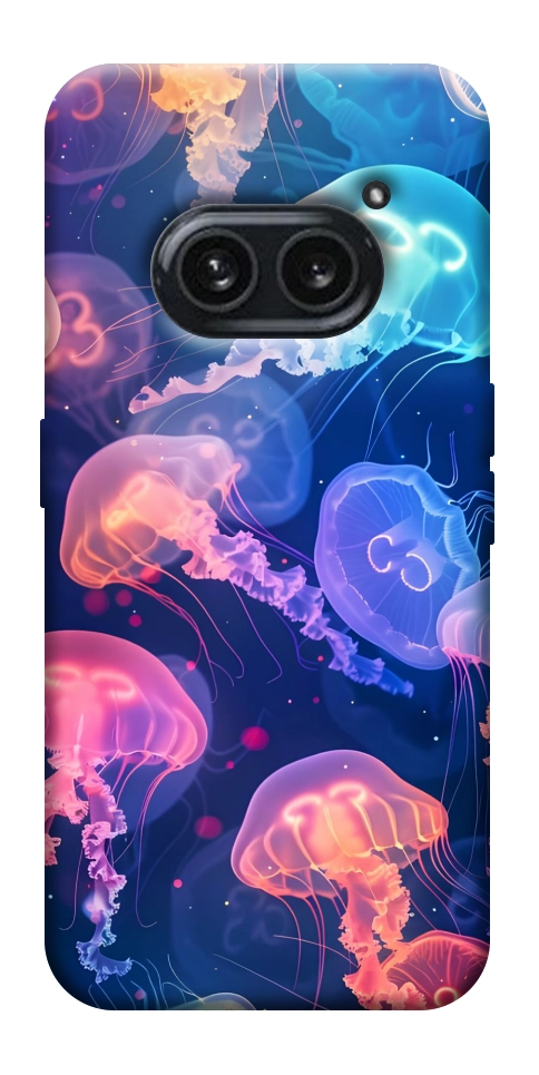 Чехол Neon jellyfishes для Nothing Phone (2a)