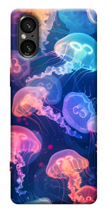 Чохол Neon jellyfishes для Sony Xperia 5 V