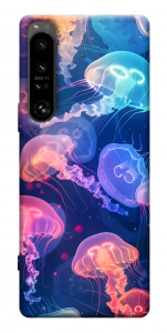 Чехол Neon jellyfishes для Sony Xperia 1 IV