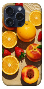 Чохол Яскраві фрукти для iPhone 15 Pro