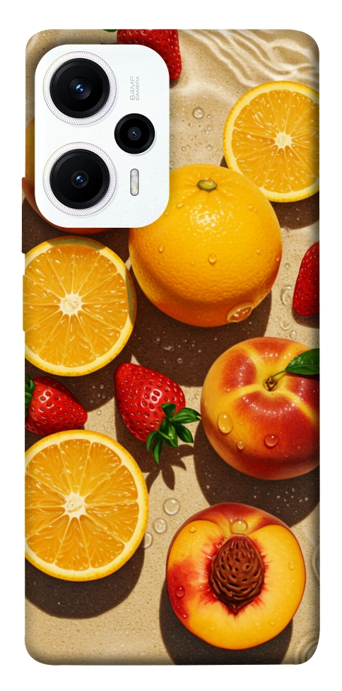 Чехол Яркие фрукты для Xiaomi Poco F5