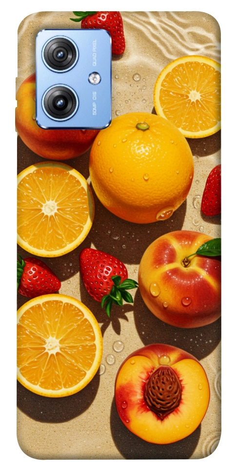 Чохол Яскраві фрукти для Motorola Moto G84