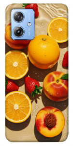 Чохол Яскраві фрукти для Motorola Moto G84