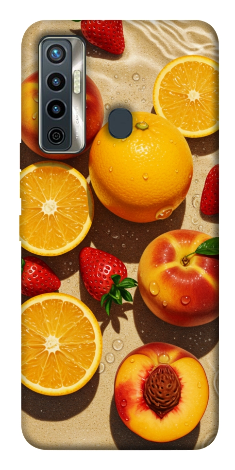 Чохол Яскраві фрукти для TECNO Camon 17