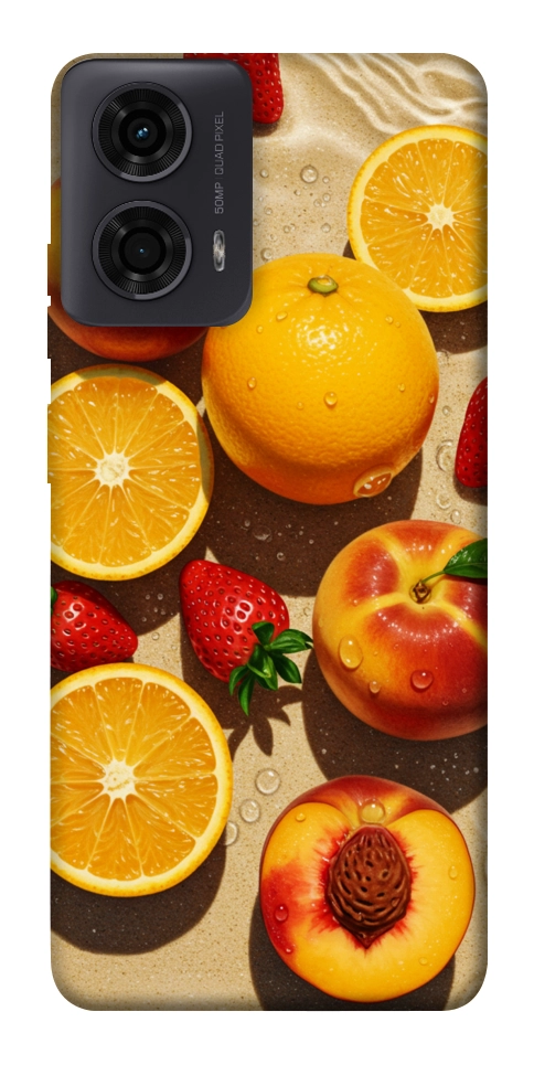 Чохол Яскраві фрукти для Motorola Moto G04