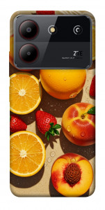Чехол Яркие фрукты для ZTE Blade A54 4G
