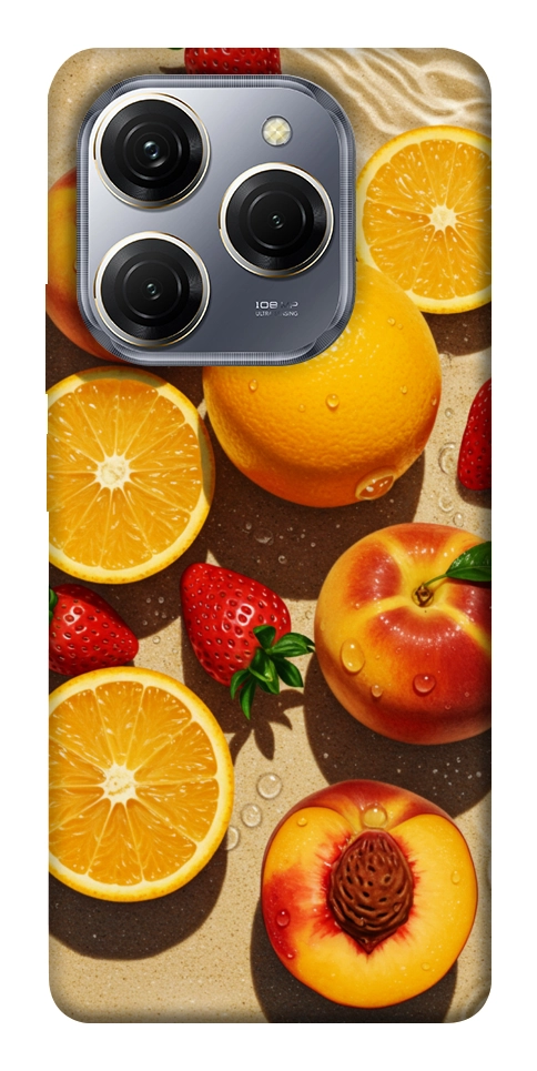 Чохол Яскраві фрукти для TECNO Spark 20 Pro