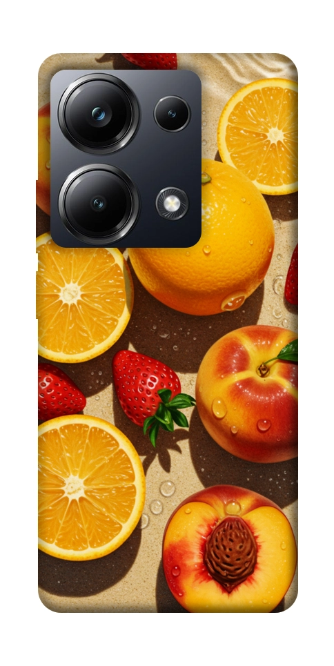 Чехол Яркие фрукты для Xiaomi Poco M6 Pro 4G