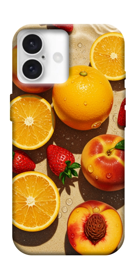 Чохол Яскраві фрукти для iPhone 16 Plus