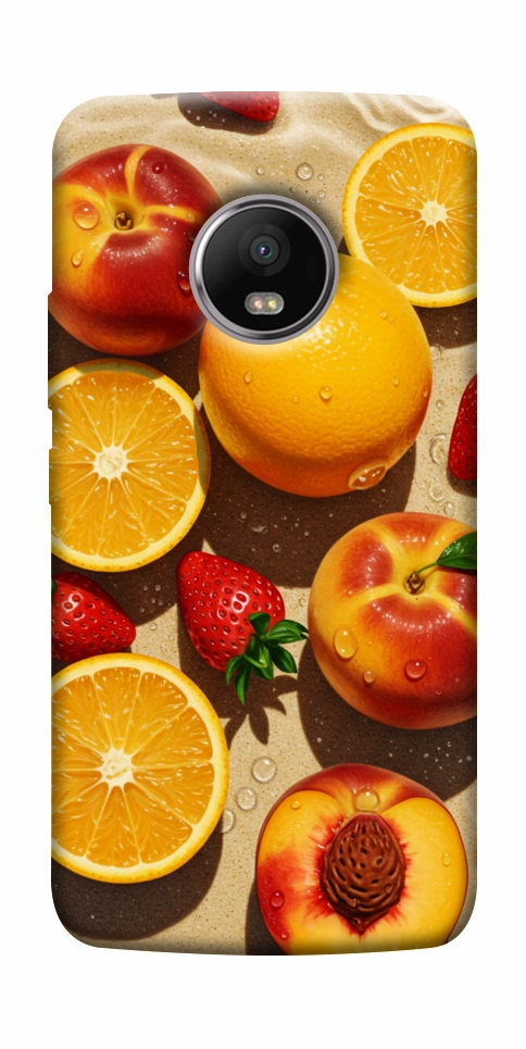 Чохол Яскраві фрукти для Motorola Moto G5S