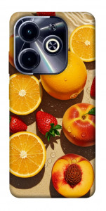 Чохол Яскраві фрукти для TECNO Spark Go 2024