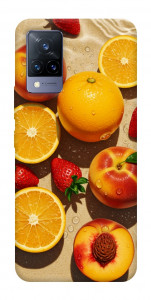 Чехол Яркие фрукты для Vivo V21
