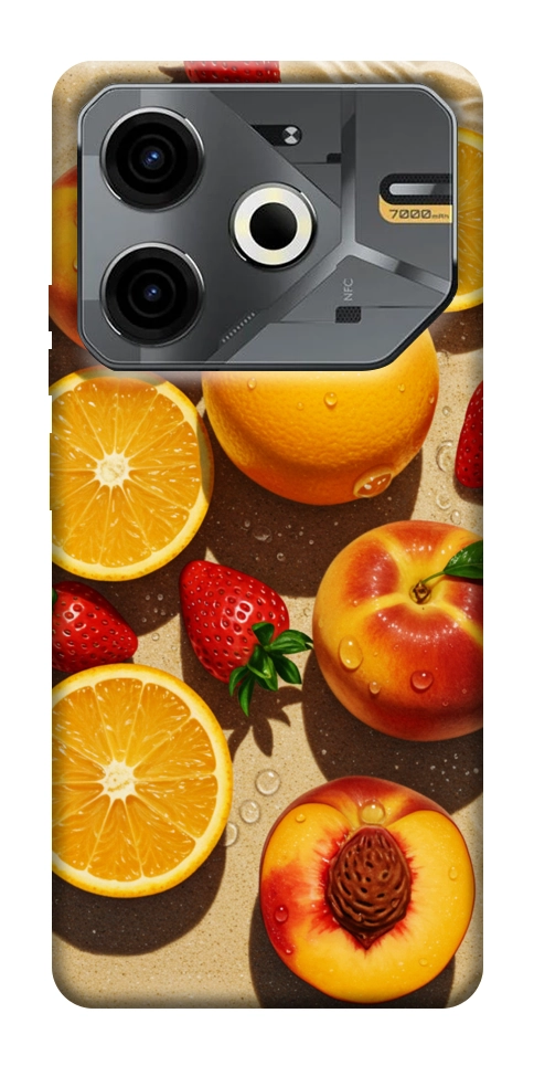 Чохол Яскраві фрукти для TECNO Pova 6 Neo (LI6)