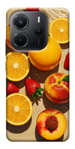 Чехол Яркие фрукты для Xiaomi Redmi Note 14 4G (Europe version)