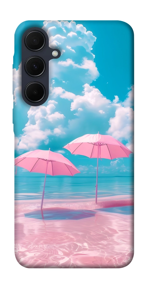 Чохол Рожеві парасольки для Galaxy A55