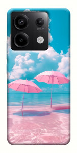 Чехол Розовые зонтики для Xiaomi Redmi Note 13 Pro 4G