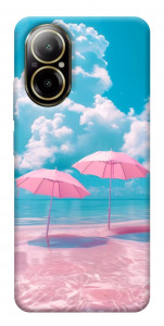 Чехол Розовые зонтики для Realme C67 4G