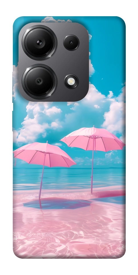 Чехол Розовые зонтики для Xiaomi Redmi Note 13 Pro 5G