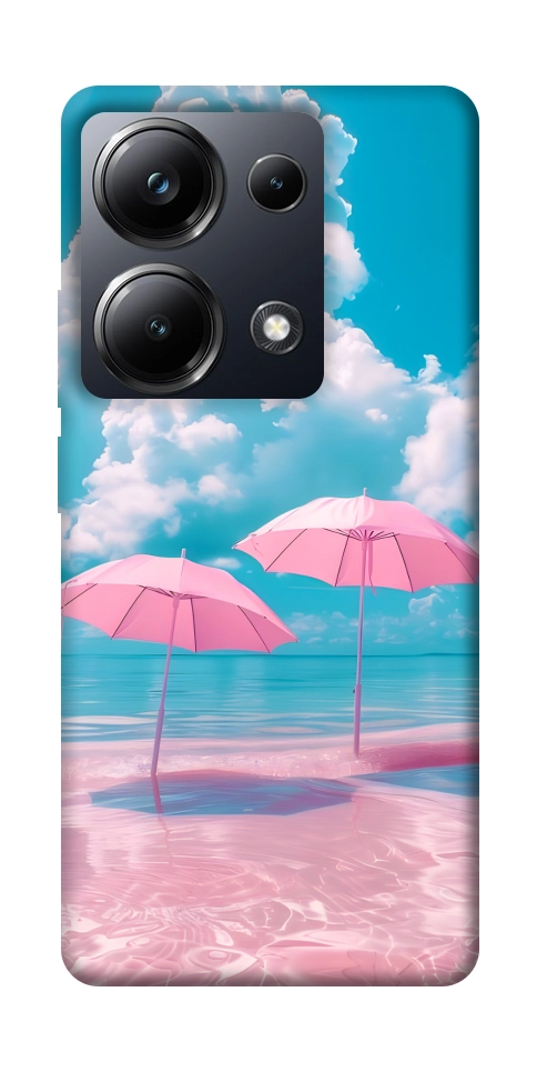 Чехол Розовые зонтики для Xiaomi Poco M6 Pro 4G