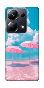 Чехол Розовые зонтики для Xiaomi Poco M6 Pro 4G