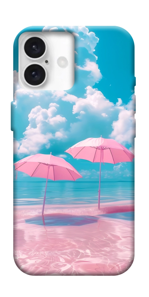 Чохол Рожеві парасольки для iPhone 16 Plus