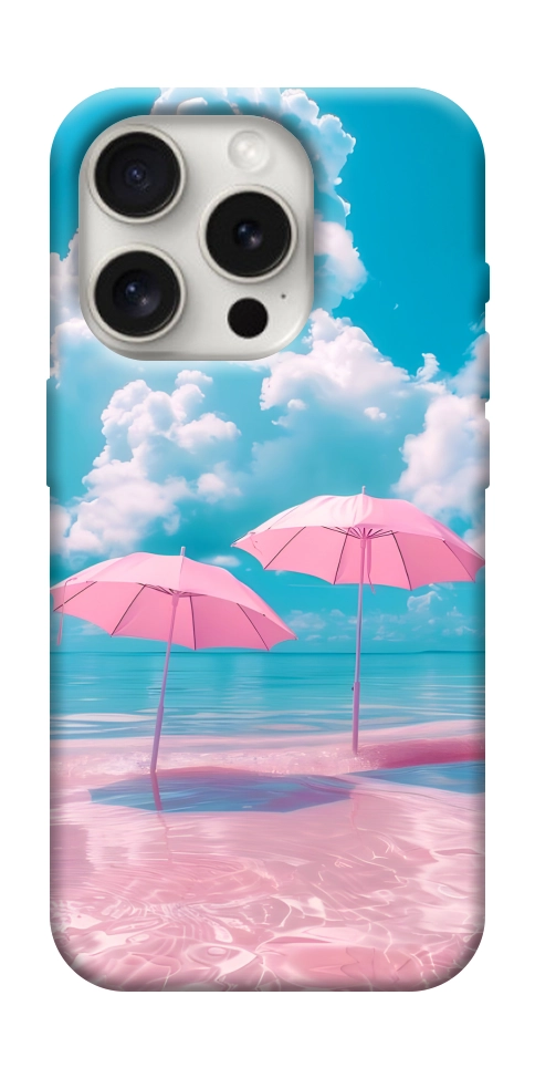 Чохол Рожеві парасольки для iPhone 16 Pro
