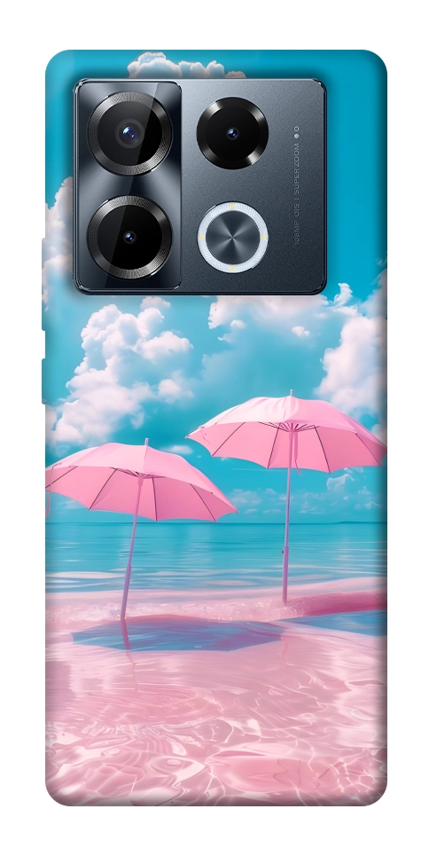 Чохол Рожеві парасольки для Infinix Note 40 Pro 4G