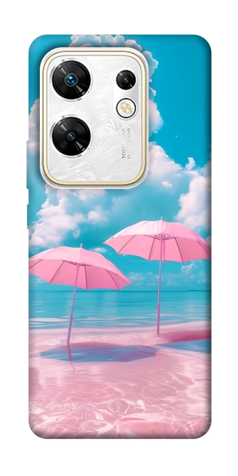 Чохол Рожеві парасольки для Infinix Zero 30 4G