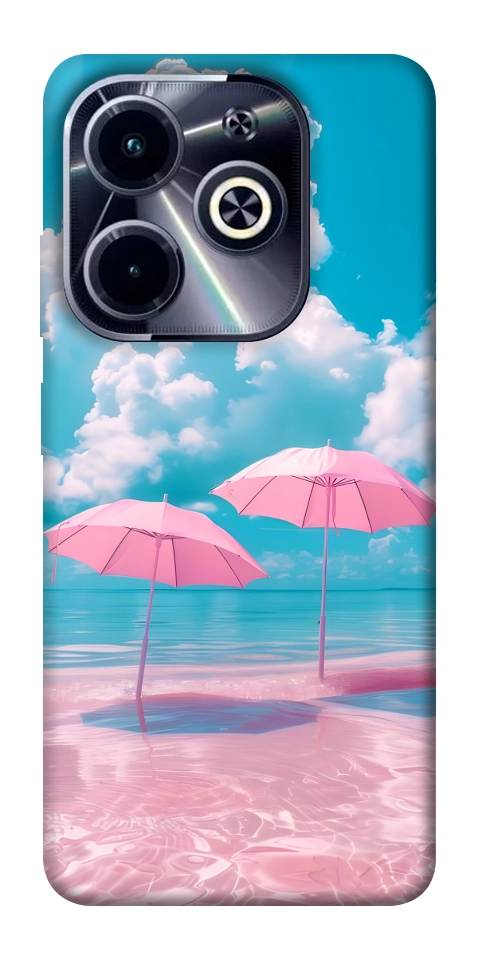 Чохол Рожеві парасольки для TECNO Spark 20