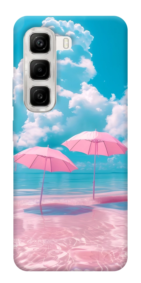 Чохол Рожеві парасольки для Infinix Hot 50 4G