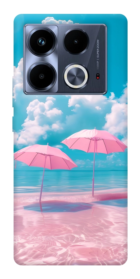 Чохол Рожеві парасольки для Infinix Note 40 4G