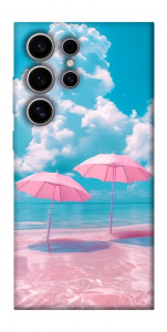 Чехол Розовые зонтики для Galaxy S25 Ultra