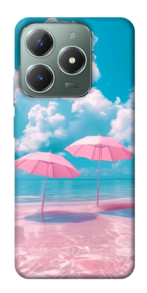 Чохол Рожеві парасольки для Realme C61