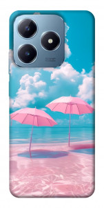 Чехол Розовые зонтики для Realme C63 4G