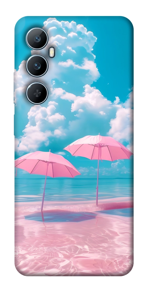 Чохол Рожеві парасольки для Realme C65 4G