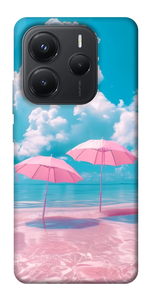 Чохол Рожеві парасольки для Xiaomi Redmi Note 14 5G