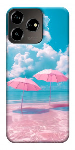 Чехол Розовые зонтики для ZTE Blade V50 Design 4G