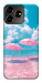 Чехол Розовые зонтики для ZTE Blade V50 Design 4G