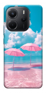 Чехол Розовые зонтики для Xiaomi Redmi Note 14 4G (Europe version)