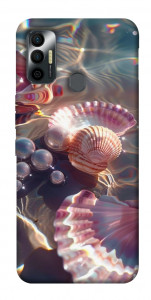 Чохол Яскраві мушлі для TECNO Spark 7