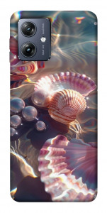 Чехол Яркие ракушки для Motorola Moto G54