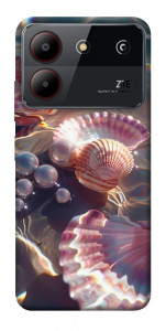 Чехол Яркие ракушки для ZTE Blade A54 4G