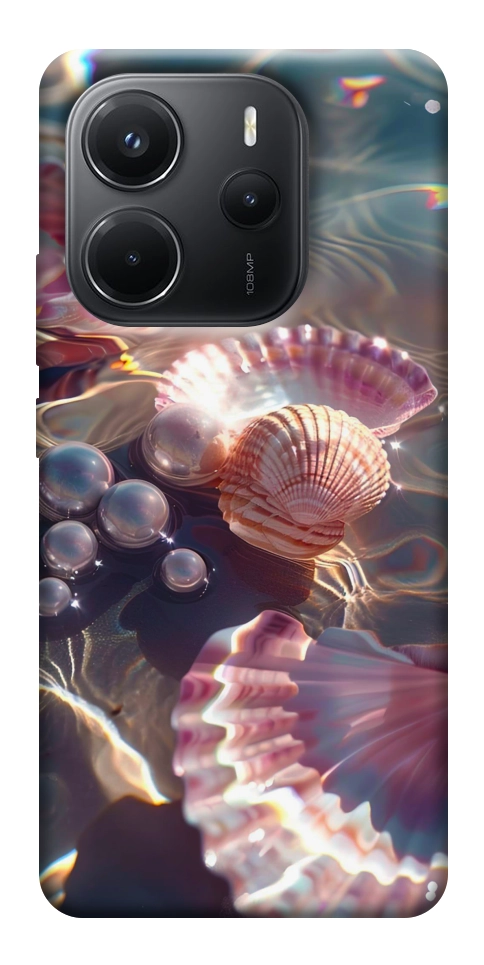 Чехол Яркие ракушки для Xiaomi Redmi Note 14 4G (Europe version)