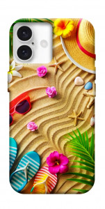Чехол Пляжные принадлежности для iPhone 16 Plus