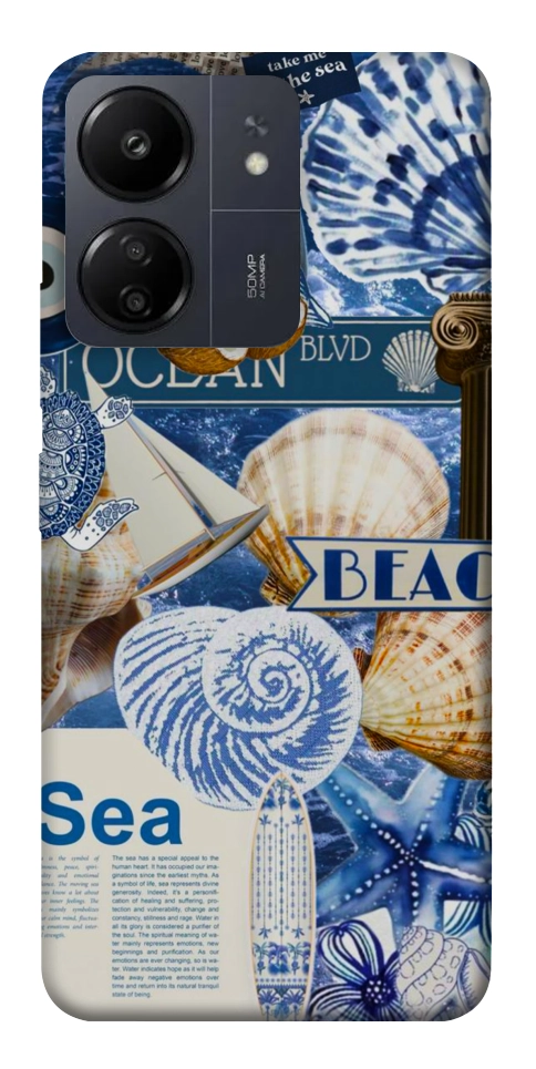 Чохол Морський колаж для Xiaomi Redmi 13C