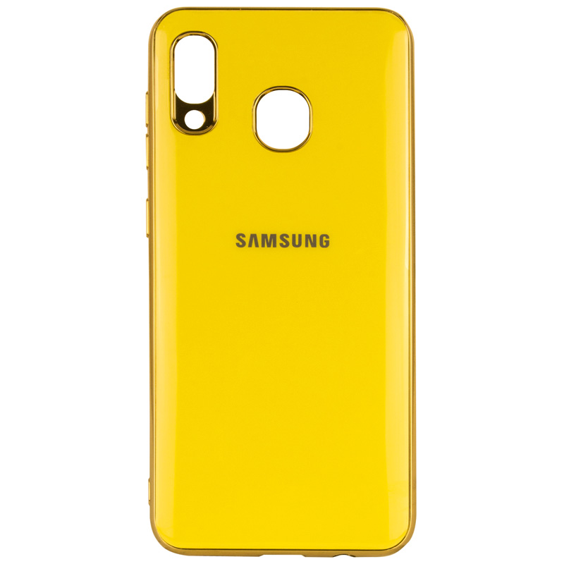 

TPU чехол GLOSSY LOGO для Samsung Galaxy A30 (Желтый) 713651