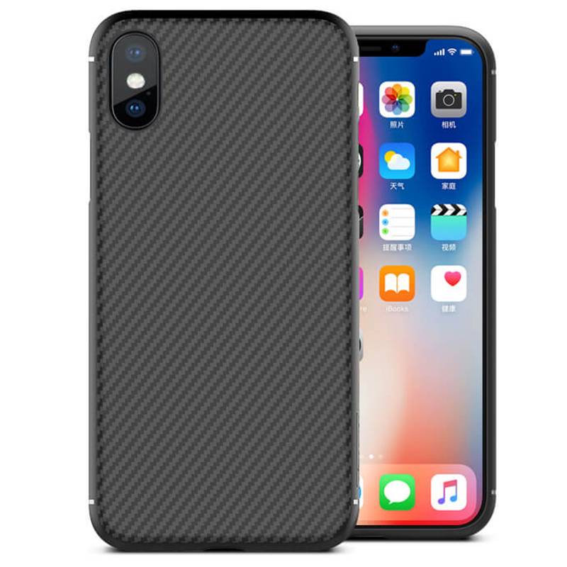 

Карбоновая накладка Nillkin Synthetic Fiber series для iPhone X (5.8") (Черный) 352821