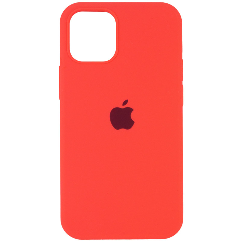 Чехол Silicone Case Full Protective (AA) для Apple iPhone 15 (6.1") (Арбузный / Watermelon red)